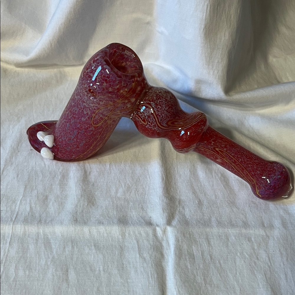 Elegant Red Glass Accent Piece